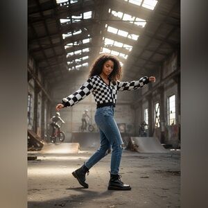 Unisex Vans Mixed Matched relaxed cartigan Med